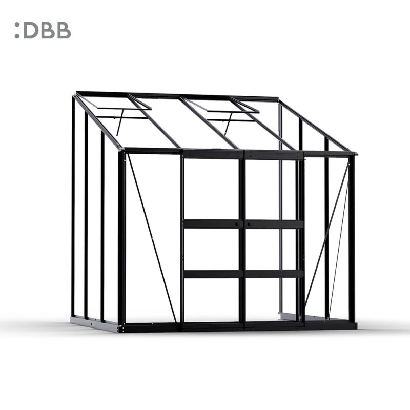 1687179304 The Premium P1 Lean to series Greenhouse DBB DiBiBi Greenhouse 8ft black